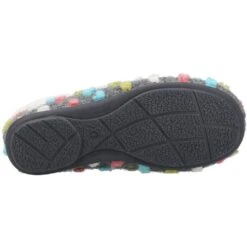 Fleet & Foster Womens Snowberry Faux Fur Lined Slippers -BreezeSole Shoes Store fle147 grey 03