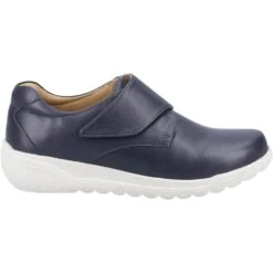 Fleet & Foster Womens Elaine Waterproof Leather Shoes -BreezeSole Shoes Store fle153 navy 04
