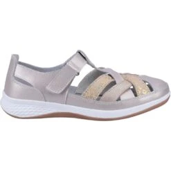 Fleet & Foster Womens Hayley Mary Jane Shoes -BreezeSole Shoes Store fle155 grey 04