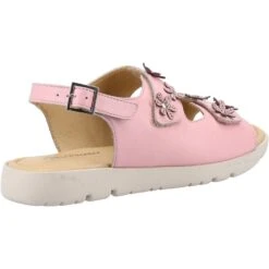 Fleet & Foster Womens Kara Memory Foam Leather Sandals -BreezeSole Shoes Store fle159 pink 02