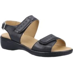 Fleet & Foster Womens Linda Memory Foam Leather Sandals