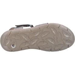 Fleet & Foster Womens Ruth Memory Foam Leather Sandals -BreezeSole Shoes Store fle164 metal 03