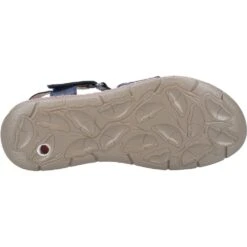 Fleet & Foster Womens Ruth Memory Foam Leather Sandals -BreezeSole Shoes Store fle164 navy 03