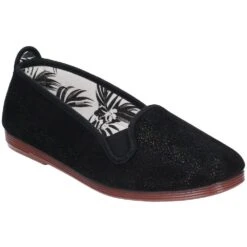 Flossy Womens Dosier Slip On Ballerina Sparkle Pump Shoes