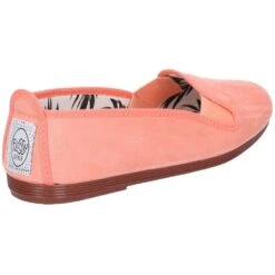 Flossy Womens Dosier Slip On Ballerina Sparkle Pump Shoes -BreezeSole Shoes Store flo018 coral 02