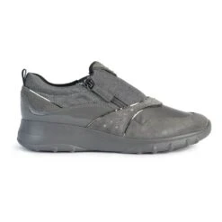 Geox Womens D Zosma B Low Top Suede Trainers 8 Geox Womens D Zosma B Low Top Suede Trainers -BreezeSole Shoes Store geo029 dkgrey 04