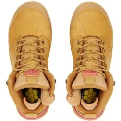 Hard Yakka Womens 3056 PR Side Zip Leather Safety Boots -BreezeSole Shoes Store hdy024 wheat 03