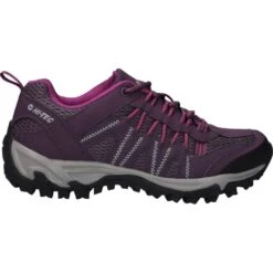 Hi Tec Womens Jaguar Lightweight Walking Shoes -BreezeSole Shoes Store hit095 plumfu 06