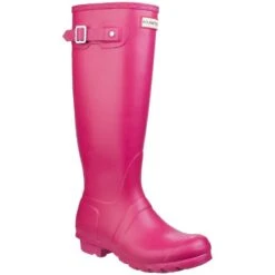 Hunter Womens Original Adjustable Tall Wellington Boots -BreezeSole Shoes Store hun021 bpink 01