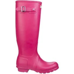 Hunter Womens Original Adjustable Tall Wellington Boots -BreezeSole Shoes Store hun021 bpink 02