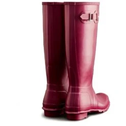 Hunter Womens Original Tall Nebula Wellington Boots -BreezeSole Shoes Store hun042 brgndy 04