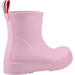 Hunter Womens Original Play Rubber Short Wellington Boots -BreezeSole Shoes Store hun051 pink 03