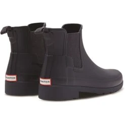 Hunter Womens Original Refined Chelsea Wellington Boots -BreezeSole Shoes Store hun052 navy 03