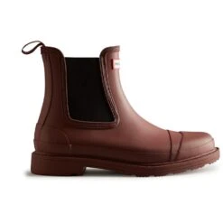 Hunter Womens Commando Waterproof Wellington Chelsea Boots