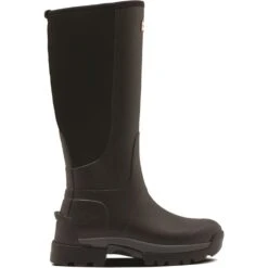 Hunter Womens Balmoral Hybrid Tall Wellingtons -BreezeSole Shoes Store hun095 black 04