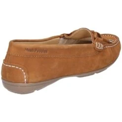 Hush Puppies Womens Maggie Toggle Slip On Flat Casual Shoes -BreezeSole Shoes Store hus224 tan 03