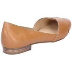 Hush Puppies Womens Marley Ballerina Slip On Casual Shoes -BreezeSole Shoes Store hus225 tan 03