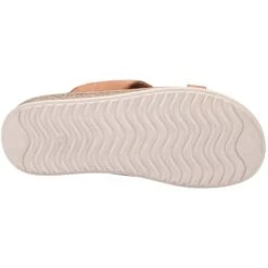 Hush Puppies Womens Elena Cross Over Wedge Sandals -BreezeSole Shoes Store hus321 tan 04