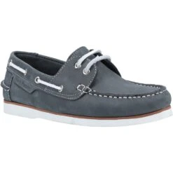 Hush Puppies Womens Hattie Leather Lace Up Boat Shoes
