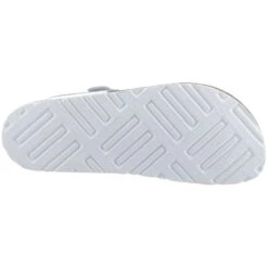 Hush Puppies Womens Kayla Leather Slip On Sandals -BreezeSole Shoes Store hus324 silver 04