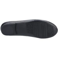 Hush Puppies Womens Naomi Leather Slip On Ballet Shoes -BreezeSole Shoes Store hus335 black 04