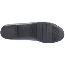 Hush Puppies Womens Naomi Leather Slip On Ballet Shoes -BreezeSole Shoes Store hus335 navy 04