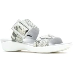 Hush Puppies Womens Dorri Heeled Leather Sandals -BreezeSole Shoes Store hus394 snake 01