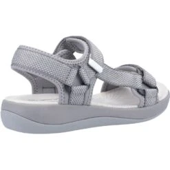 Hush Puppies Womens Sara Quarter Strap Walking Sandals -BreezeSole Shoes Store hus424 grey 02