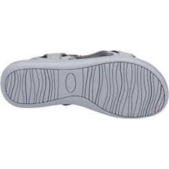 Hush Puppies Womens Sara Quarter Strap Walking Sandals -BreezeSole Shoes Store hus424 grey 03