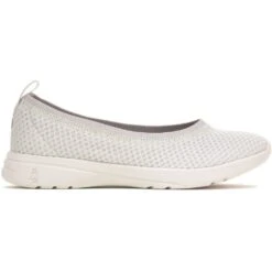 Hush Puppies Womens Good Shoes Slip On Ballet Shoes -BreezeSole Shoes Store hus435 grey 02