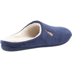 Hush Puppies Womens Raelyn Slip On Corduroy Slippers -BreezeSole Shoes Store hus506 navy 03