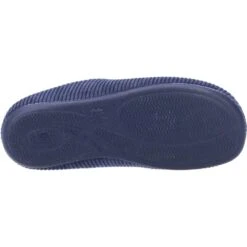 Hush Puppies Womens Raelyn Slip On Corduroy Slippers -BreezeSole Shoes Store hus506 navy 04