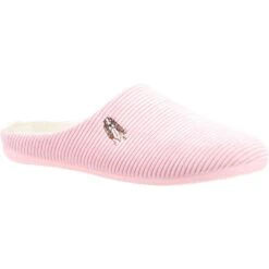Hush Puppies Womens Raelyn Slip On Corduroy Slippers -BreezeSole Shoes Store hus506 pink 01