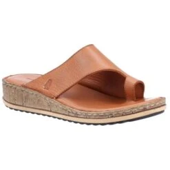 Hush Puppies Womens Elissa Toepost Summer Slider Sandals