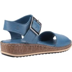 Hush Puppies Womens Ellie Suede Leather Summer Sandals -BreezeSole Shoes Store hus527 blue 03 1