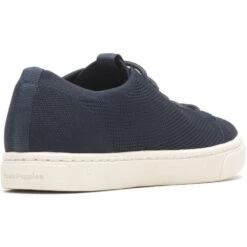 Hush Puppies Womens Good Lightweight Lace Up Plimsolls -BreezeSole Shoes Store hus563 navy 03