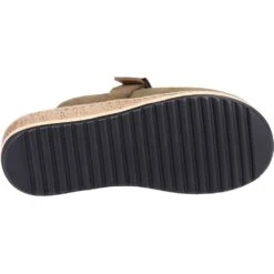 Hush Puppies Womens Sorcha Mule Nubuck Suede Slip On Sliders -BreezeSole Shoes Store hus612 khakin 04