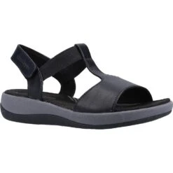 Hush Puppies Womens Sylvie Leather Durable T Bar Sandals