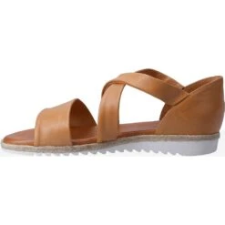 Hush Puppies Womens Gemma Espadrille Wedge Summer Sandals -BreezeSole Shoes Store hus688 tan 03