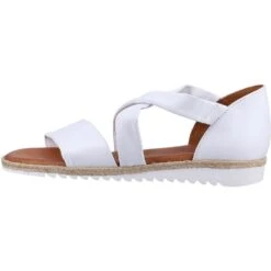 Hush Puppies Womens Gemma Espadrille Wedge Summer Sandals -BreezeSole Shoes Store hus688 white 03