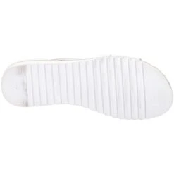 Hush Puppies Womens Gemma Espadrille Wedge Summer Sandals -BreezeSole Shoes Store hus688 white 04