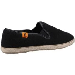 Hush Puppies Womens Recycled Cosy Warm Slip On Slippers -BreezeSole Shoes Store hus711 black 03