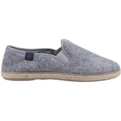 Hush Puppies Womens Recycled Cosy Warm Slip On Slippers -BreezeSole Shoes Store hus711 grey 02