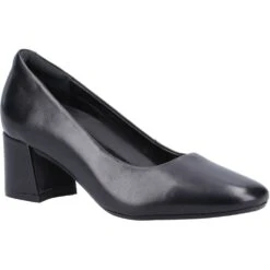 Hush Puppies Womens Alicia Padded Leather Court Shoes