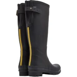 Joules Womens Field Welly Tall Waterproof Wellington Boots -BreezeSole Shoes Store jou1256 black 03