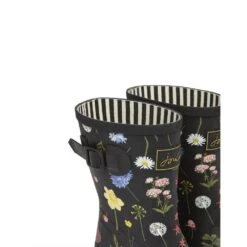 Joules Womens Molly Mid Height Chelsea Wellington Boots -BreezeSole Shoes Store jou1663 blkflo 05