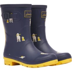 Joules Womens Molly Welly Hardwearing Wellington Boots -BreezeSole Shoes Store jou1951 randgs 02