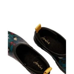 Joules Womens Pop On Ankle Height Rubber Wellington Boots -BreezeSole Shoes Store jou1953 blkbut 05
