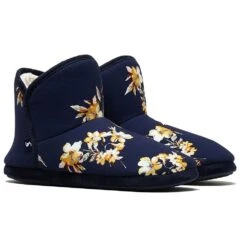 Joules Womens Cabin Warm Faux Fur Lined Comfortable Slippers -BreezeSole Shoes Store jou2035 nvyflr 03