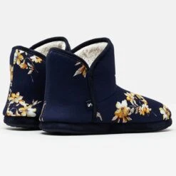 Joules Womens Cabin Warm Faux Fur Lined Comfortable Slippers -BreezeSole Shoes Store jou2035 nvyflr 05